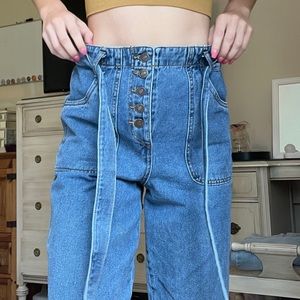 high waist mom jeans